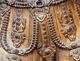 Kathmandu Patan Durbar Square Mul Chowk 19 River Goddess Ganga Belt Close Up In Mul Chowk